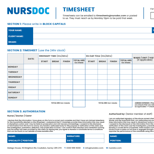 Nursdoc Timesheet
