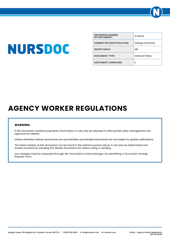 Nursdoc Policy Agency Workers