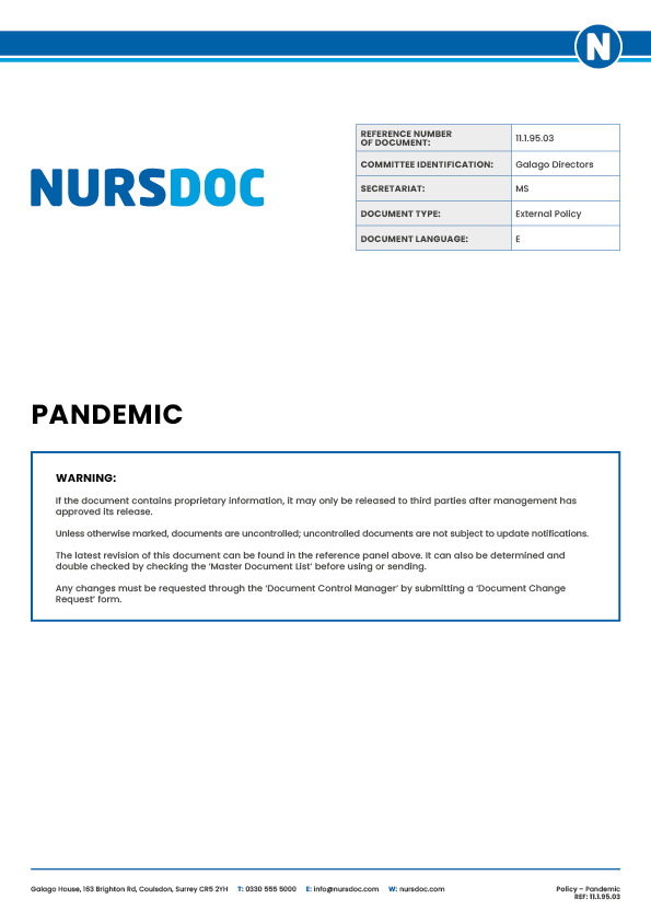 Nursdoc Policy Pandemic